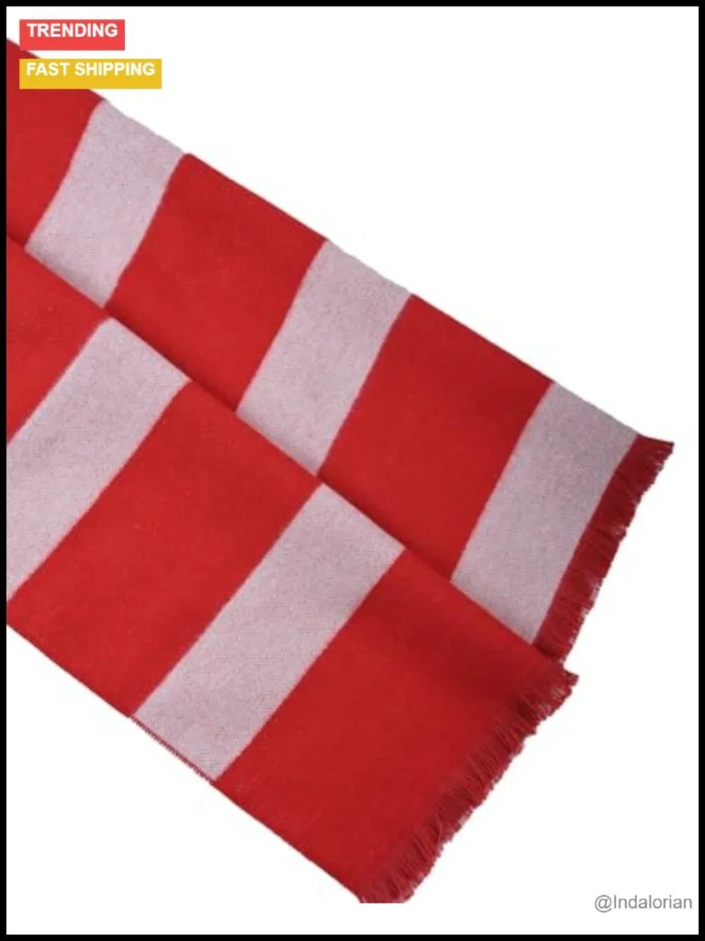 Cashmere Feel Mens Striped Scarf Cosplay Accessory Neck Warmer